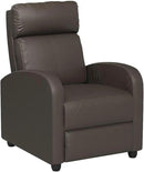 BestMassage | Recliner Chair | with 2 Point Massage Function | Pu Brown | with Lumbar Support, Adjustable Push Back, Footrest & Padded Seat | Easy Assembly | for Living Room, Home Theatre by CozyNest Decor