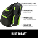 GORILLA GRIP Car Seat Travel Bag for Airplane Gate Check, Easy Carry Backpack Bags Cover Carseats, Infant Baby Carriers and Toddler Booster Seats for Airport, Child Air Travels Essential, Fluorescent by TinyTreasures Baby Boutique
