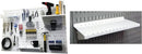 Wall Control Pegboard Organizer 4 ft. Metal Pegboard Standard Tool Storage Kit & Pegboard Shelf 6in Deep Pegboard Shelf Assembly for Pegboard and Slotted Tool Board – White by GreenHaven Gardens