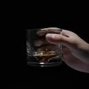 Grand Canyon Heavy Crystal Whiskey Glasses Gift Set of 4, Thick Freezable Bourbon Glass 1lb Each, Premium Whiskey Gifts for Men, Frozen Crystal Chills Cocktails, 10 oz by CozyNest Decor