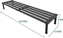 Metal Plant Stand, Rust-proof Aluminum Display Rack, Plants Display Stands Decoration Racks for Living Room Garden Balcony Patio (Ebony, 41.3Inch Low Leg) by GreenHaven Gardens