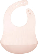 Olababy Fold N Go Silicone Baby Bib w Travel Case | Lightweight Design Eases Pressure Bruising for Infants & Toddlers by TinyTreasures Baby Boutique