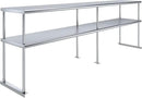 AmGood Double OverShelf Stainless Steel NSF - Many (96" Long x 18" Deep) by CozyNest Decor
