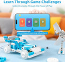 WhalesBot D1 21-in-1 STEM Coding Robot Kit for Kids (Ages 4-10), 280+ Pieces Educational Building Set with APP-Controlled & Programming, 3D APP Guidance, Ideal Toy Gift for Boys & Girls by TinyTreasures Baby Boutique
