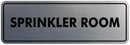 Signs ByLITA Standard Sprinkler Room Sign (Brushed Silver) - Medium by GreenHaven Gardens