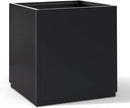 FENCY Large Square Planter 17" L x 17" W x 18" H, Planters for Outdoor Plants, Large Outdoor Planters for Porch Patio, Black Square Planter with Drainage Hole, All-Weather Use Cube Planter by CozyNest Decor