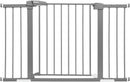 Babelio Metal Baby/Pet Gate, 29-48'' Auto Close Easy Install, Extra Wide Walk Thru for Child Safety, Pressure Mounted Dog Door for Doorways & Stairs, with Y Spindle Rods, Grey by TinyTreasures Baby Boutique