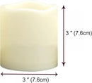 CANDLE CHOICE Waterproof Outdoor Battery Operated Flameless Candles with Timer Flickering Plastic Resin Electric LED Pillar Lights for Lantern Patio Garden Wedding Party Decorations 3x3 Inches 2 Pack by GreenHaven Gardens