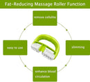 Cellulite Massage, Manual Roller Massage with Two-Wheel Massage Handle,Relax Muscles to Relieve Stress,Increases Blood Circulation,Apply to Arm/Shoulder/Leg/Back/Buttocks/Abdomen(Green) by CozyNest Decor
