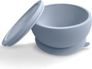 Octopod Silicone Baby Suction Bowl With Lid - Toddler & Baby Bowls, Baby Food Containers, Spill Proof Bowls For Toddlers, Suction Baby Bowls With Lids, Food Grade Silicone Bowls For Babies (Gray) by TinyTreasures Baby Boutique