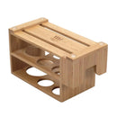 Enlarged Bamboo Electric Toothbrush & Toothpaste Holder | Multi-Slot Bathroom Vanity Organizer with Drainage by MobilevisionUS