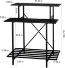 Zhongma 3 Tier Sturdy Plant Stand Space-Saving Heavy Duty Plant Holder for Home Indoor and Outdoor, L35.43 xW17.32 x H39.37 inch, 660 LBS Capacity & Heavy Duty Construction. … by GreenHaven Gardens