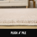 GORILLA GRIP Ultra Soft Washable Area Rug, Stain and Slip Resistant Plush Thick Carpet for Bedroom Living Room, No Shed Floor Rugs, Pet Friendly, Dorm Essentials, Kid Nursery Home Decor, 3x5 Dark Gray by TinyTreasures Baby Boutique