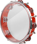 ENNBOM Tambourine Adjustable Tone Hand Drum Double Row Metal Jingles Hand Bell Performance Level Handheld Percussion (Red) by TinyTreasures Baby Boutique