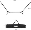 Double Hammock with Stand Included 450lb Capacity Space Saving Steel Stand,Premium Carry Bag Included,Suit for Outside,Indoor,Yard,Camping(Coffee). by GreenHaven Gardens