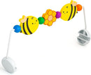 IMPRESA Wooden Baby Arch Toy Attachment Compatible with Baby Bjorn Bouncer - Medium Honey Bee - Bouncer Attachment Bar with Spinning Bee Toys - Stimulates Motor Skills & Hand-Eye Coordination by TinyTreasures Baby Boutique