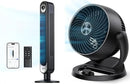 Dreo Smart Tower Fan WiFi Voice Control, Compatible with Alexa/Google & Fans for Home Bedroom, Table Air Circulator Fan for Whole Room, 12 Inch, Black by CozyNest Decor
