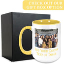 Personalized Coffee Mug, Custom Photo Text 15 Oz Ceramic Mug, Customized Picture Name Tea Cup, Unique Gift Idea, Taza Cafe Personalizadas Fotos, Cute Custom Gifts Mom Women Men, Mother's Day, Yellow by TinyTreasures Baby Boutique