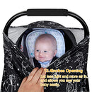 Rquite All-in-1 Car Seat Cover Baby, Carseat Covers for Girl Boy, Stretchy Soft Infant Car Seat Cover, Multi-use Baby Carrier Cover, Car Seat Canopy, Stroller Sun Shade, Nursing Breastfeeding Cover by TinyTreasures Baby Boutique