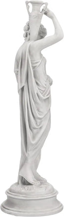 Design Toscano Dione the Divine Greek Water Woman Indoor/Outdoor Garden Statue, Medium, 22 inches tall, Cast Stone Resin, Antique Stone Finish by GreenHaven Gardens