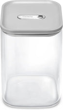 Caraway 4qt Glass Airtight Food Storage Container with Lid – Non-Toxic, BPA-Free Kitchen Storage Container – Stackable, Space-Saving Airtight Container for Dry Goods and More - Gray by CozyNest Decor