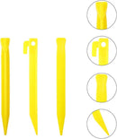 10-Pack Plastic Tent Stakes – 7-Inch Heavy Duty Canopy Anchoring Pegs for Camping, Gardening, Landscaping, Backpacking – Lightweight, Rust-Proof, Reusable Camping Stake by GreenHaven Gardens