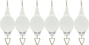 Pack Plant Hook Pulley, Retractable Plant Hanger Easy Reach Hanging Flower Basket for Garden Baskets Pots and Birds Feeder Hang High up and Pull Down to Water Or Feed (White 6Pack) by GreenHaven Gardens