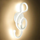 XEYOU 22W Modern Wall Sconce Lighting Indoor LED Creative Wall Light Fixture Music Symbol Art Decoration Wall Lamp for Living Room Bedroom Stair Corridor, White 3000K by CozyNest Decor