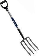 4-Tine Spading Digging Fork, Garden Digging Spading Fork Forged Steel with D-Grip Handle 41“ by GreenHaven Gardens