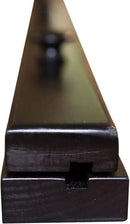 RRD Quilt Hanger for Wall for Display (84") Amish Made Wooden Quilt Rack Wall Mount - Rustic Tapestry Quilt Wall Hangers (Maple Wood, Ebony Stain, 84" Long) by CozyNest Decor