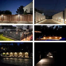 STLA12 6 Pack Low Voltage 12V LED Landscape Deck Light, Outdoor Retaining Wall Lights, IP65 Waterproof Step Lights, for Stair Lighting and Yard Patio Pathway Walkway (2700K) by Kings Outdoor Lighting