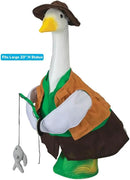 Miles Kimball Fishing Goose Outfit by GagglevilleTM, Fits Large 23" H Statue by GreenHaven Gardens