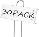 30 Pack Metal Plant Labels for Outdoor Garden Waterproof Plant Markers, Labels Garden Markers for Seedlings Herbs Vegetable Greenhouse Gifts with Pen - White by GreenHaven Gardens