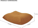 Luxury Ottomans, Modern Square Foot Rest for Sofa Couch Chair, Lazy Floor Seating, Fireside Bean Bag Chair, Tatami Sofa Lounger for Living Room, Bedroom, Office, Brown by CozyNest Decor