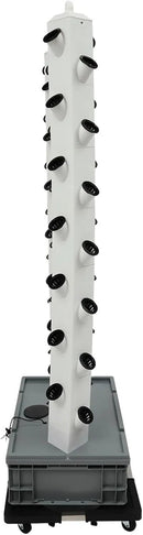 Hydroponic Growing Tower System Kit, 56-Plant Vertical Hydroponics Garden Tower with LED Grow Light, for Outdoor Indoor Herbs Fruits Vegetables Smart Garden Planter Kit by GreenHaven Gardens
