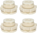 1.25 Female ABS Bulkhead Fitting, Plastic Water Tank Connector Adapter Fitting with Plugs for Outdoor rain Barrel Garden Hose Adapter Spigot kit Water Tank Gallon Drain Bucket(Set of 4) by GreenHaven Gardens
