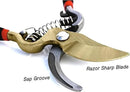 GARDEN GURU Indestructible Titanium Garden Clippers - Professional Bypass Hand Pruner Pruning Shear with Comfort Grip Handles for Gardening, Trimming, and Yard Work - Hardened Steel & Titanium Blade by GreenHaven Gardens
