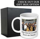 Personalized Coffee Mug, Custom Photo Text 11 Oz Ceramic Mug, Customized Picture Name Tea Cup, Unique Gift Idea, Taza Cafe Personalizadas Fotos, Cute Custom Gifts Mom Women Men, Father's Day, White by TinyTreasures Baby Boutique