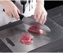 Titanium Cutting Board, New Upgrade Pure Titanium Cutting Boards for Kitchen,Food Grade 316 Stainless Steel Cutting Board，Double sided Dishwasher Safe 13.4 * 9inch by CozyNest Decor