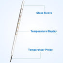 Glass Oral Temperature Measurement Classic Digital Temperature Measurement Accurate Temperature Measurements for Families by TinyTreasures Baby Boutique