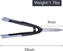 Garden Hedge Shears for Trimming and Shaping Shrubs with SK5 High Carbon Steel Non-Stick Blades, Shock-Absorbing Bumpers & Lightweight Handles by GreenHaven Gardens