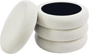 ONEVOG Round Storage Ottoman, 20" Small Ottomans Table with Removable Lid, Velvet Fabric Soft Footrest Stool for Couch, Upholstered Stuffed Circle Seat for Living Room/Bedroom/Dorm/Vanity, Lvory White by CozyNest Decor