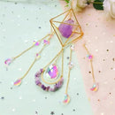 Suncatcher Amethyst Crystal Boho Decor, Spiritual, Purple Gemstone Sun Catcher Hanging for Windows, Rainbow Maker, Crystal Boho Hanging, Natural Stone (Amethsyt) by GreenHaven Gardens