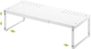 Expandable Cabinet Organizer Shelf With Adjustable Height, Stackable Kitchen Countertop Organizer Rack, Adjustable Shelf Riser For Kitchen Counter, Pantry, Cupboard, Desk, Tabletop by CozyNest Decor