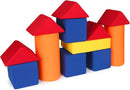 Toddler Foam Building Blocks, 12 PCS + 4 Kinds of Shapes Colourful Stacking Block Sets for Kids, Soft Foam Building Blocks Throwing Toys by TinyTreasures Baby Boutique