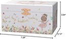 The Memory Building Company Ballerina Musical Jewelry Box, Classic Melody, Storage Organizer Kids Ages 6-12, Wood Construction w/ 2 Compartments by TinyTreasures Baby Boutique