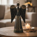 Regal Art & Gift Angel Statue - Metal Indoor/Outdoor Garden Statue Deals, Elegant Garden Decor, Beautiful Gifts for Women, Exquisite Angel Statues for Garden, 16-Inch, Black/Gold by CozyNest Decor