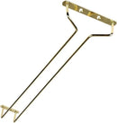 TrueCraftware- 16-Inch Wine Glass Rack Brass Finish Set of 2- Stemware Rack Wire Hanging Rack Under Cabinet Wine Glass Stemware Holder Glass Storage Hanger Organizer for Kitchen and Bar by CozyNest Decor