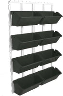 Vertical Wall Hanging Planter, 4-Tier Hanging Planter Rack, 8 Pockets Plant Vegetable Fruit Herb Hanging Pocket Holder Flowerpot or Flowers Vegetables Herb (Army Green) by CozyNest Decor