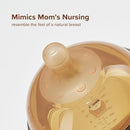 Silicone Natural Breast-Like Bottle with Nipple(7-10 Months),8oz，1pack by TinyTreasures Baby Boutique